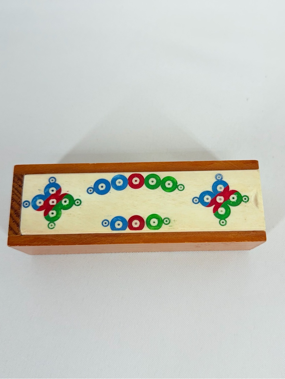 Vintage Mexican miniature domino set